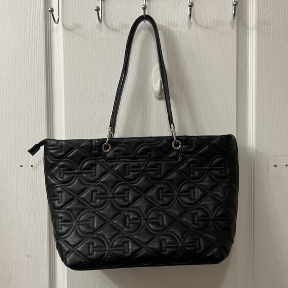 NWT Sam Edelman Black Viviana Monogram Quilt Tote BRAND NEW - Picture 6 of 14